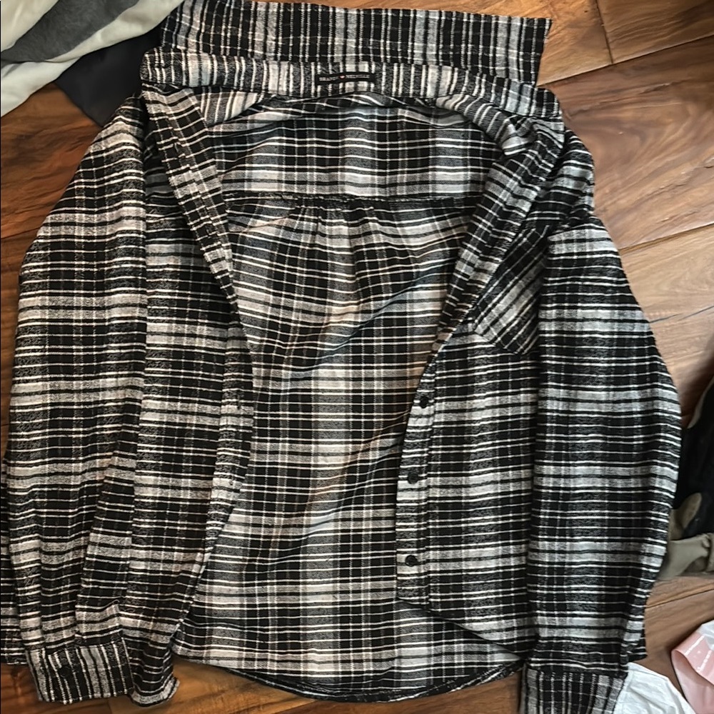 Brandy Plaid Button Up Jacket